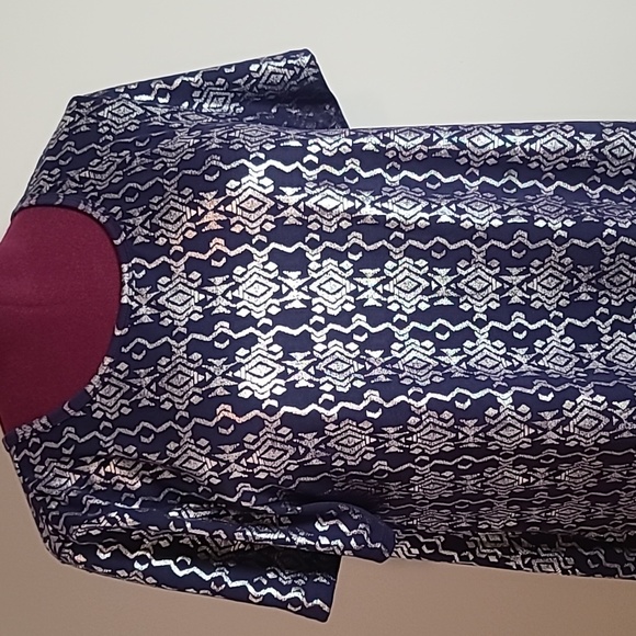 Blue and Metallic Silver Dress - Picture 1 of 4